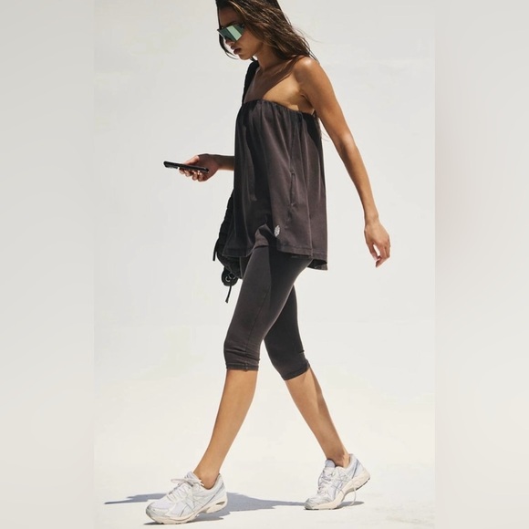 NWT Free People Movement S Hot Shot Tube Onesie in Black New Jumpsuit Romper - Picture 3 of 8